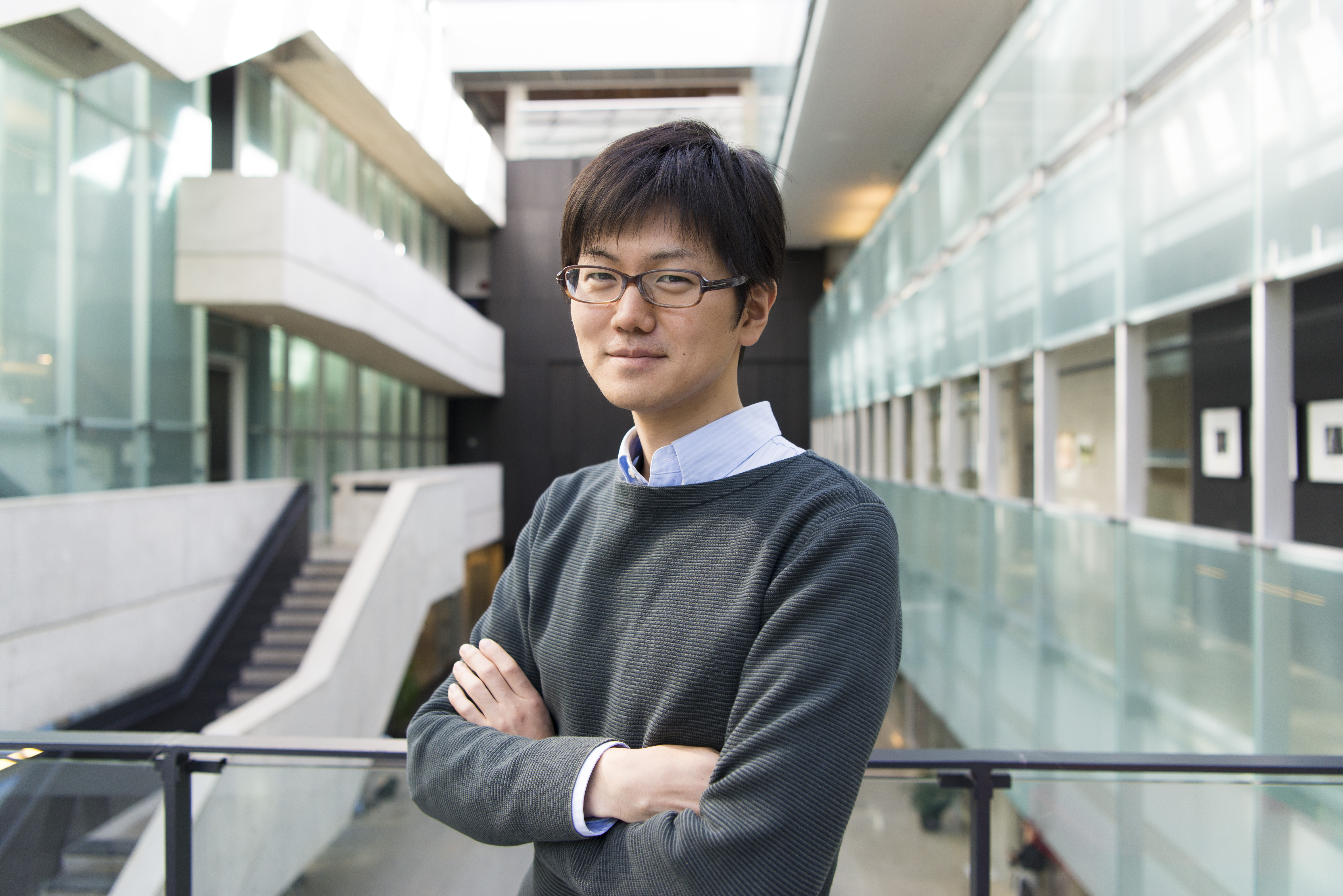 Portrait of Beni Yoshida in front of PI's atrium