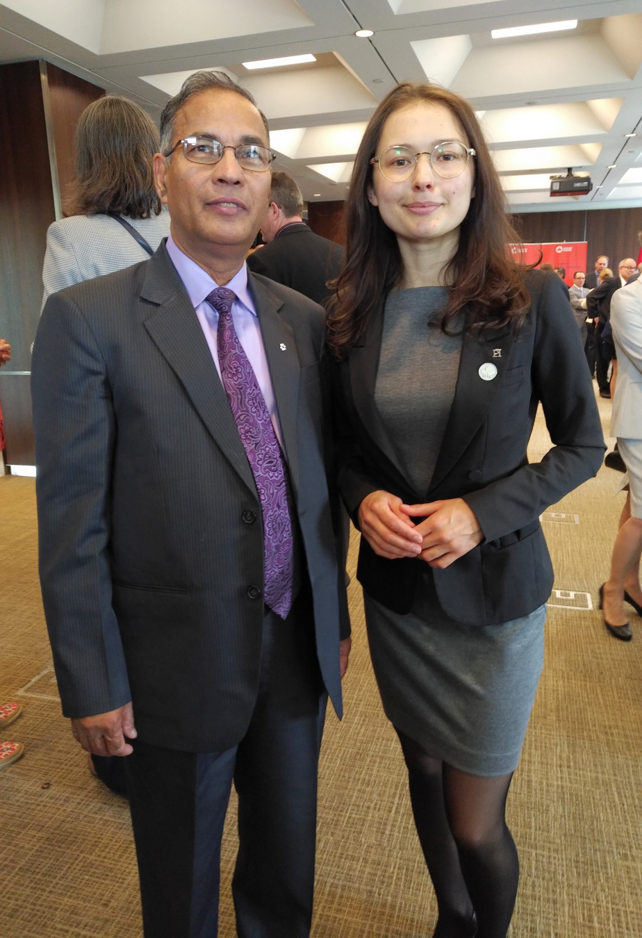 NSERC Interim President Digvir S. Jayas and Anna Golubeva