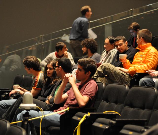 audience attending a science talk