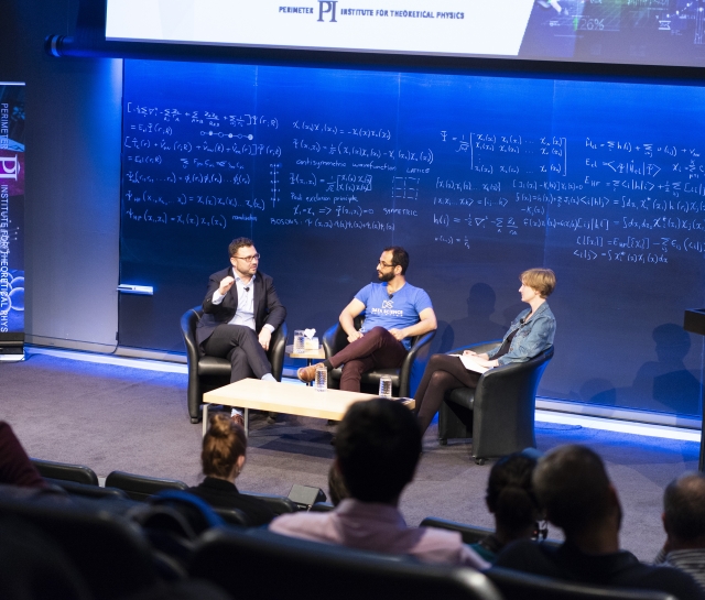 Panelists speaking at a career day event at Perimeter Institute