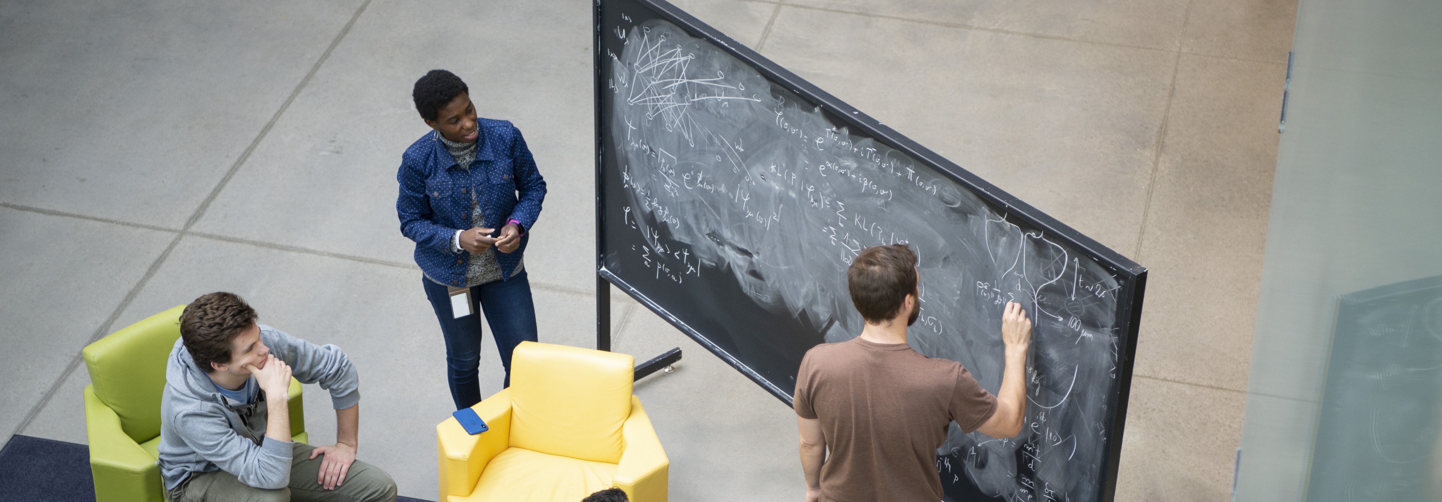 Chalkboard group scrum