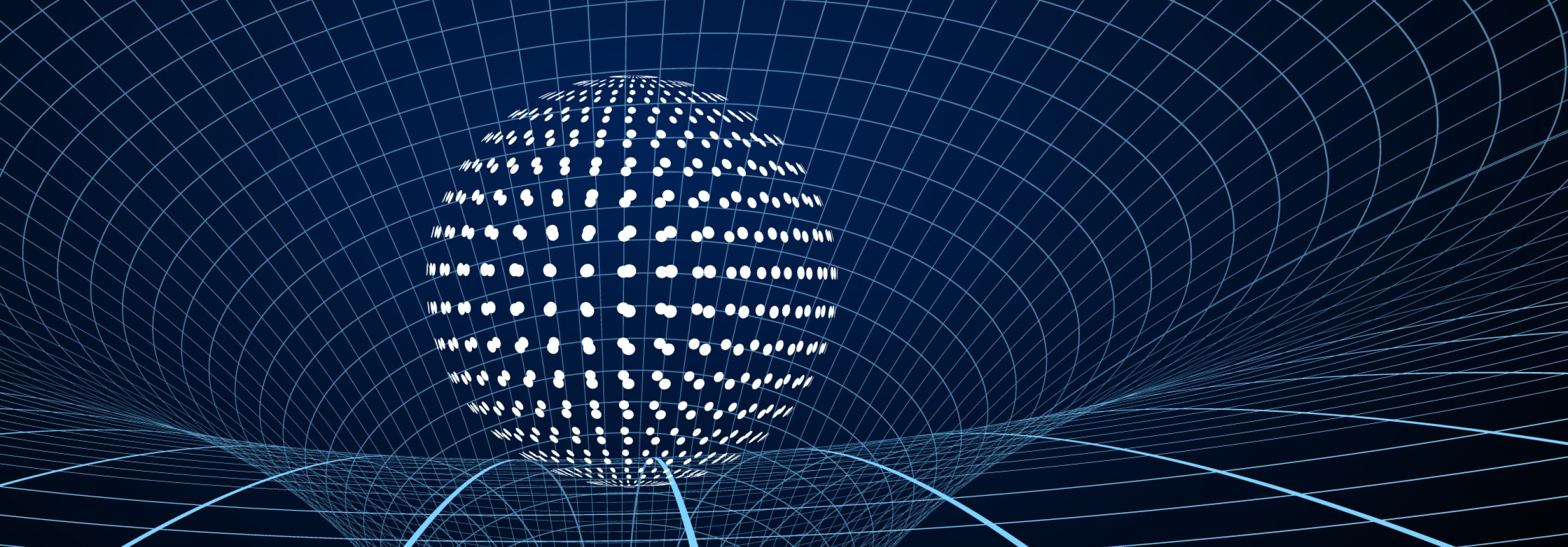 Illustration of sphere creating a wave