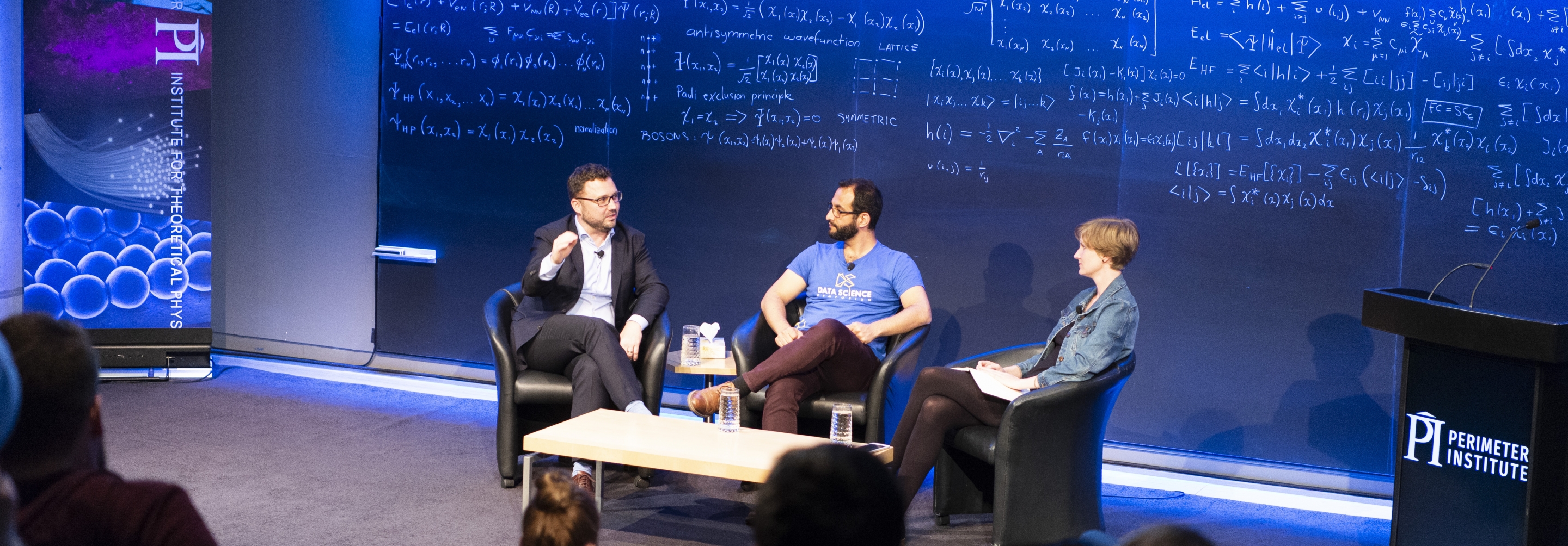 Panelists speaking at a career day event at Perimeter Institute