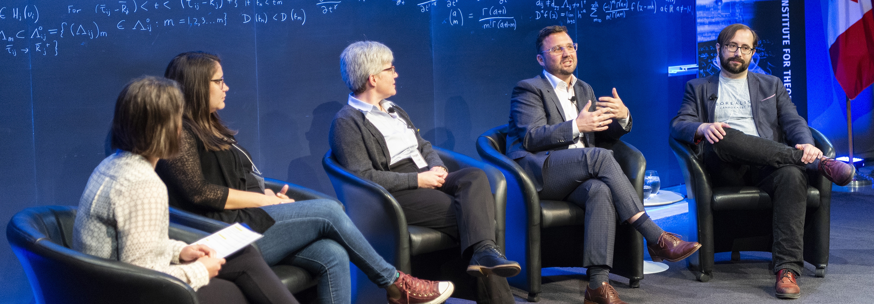 Panel discussion of two men and three women