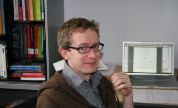 David Skinner, sitting in his office