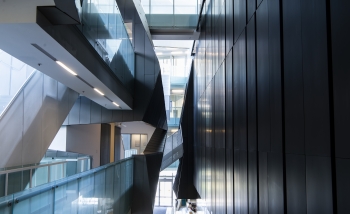 view inside the Perimeter Institute building, the gorge