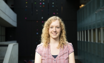 Portrait of Lena Funcke in PI's Atrium